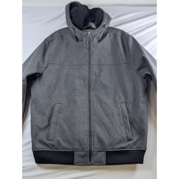 Levis Coat Mens Large Gray Lined Hooded Jacket - Picture 9 of 10